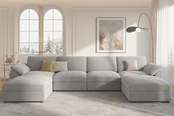 EASE MOOSE Modular Sectional Sofa, Oversized U Shape Sectional Couch