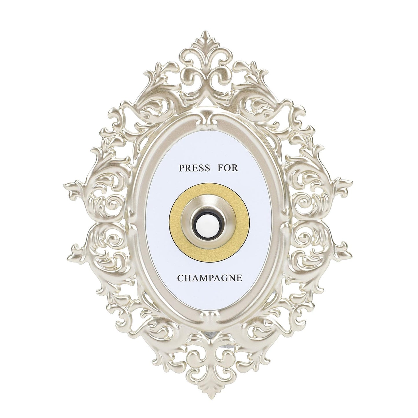 Retro Champagne Button, Metal Decorative Press Champagne Door Rings Bell for Home Restaurants Bedrooms Celebrations