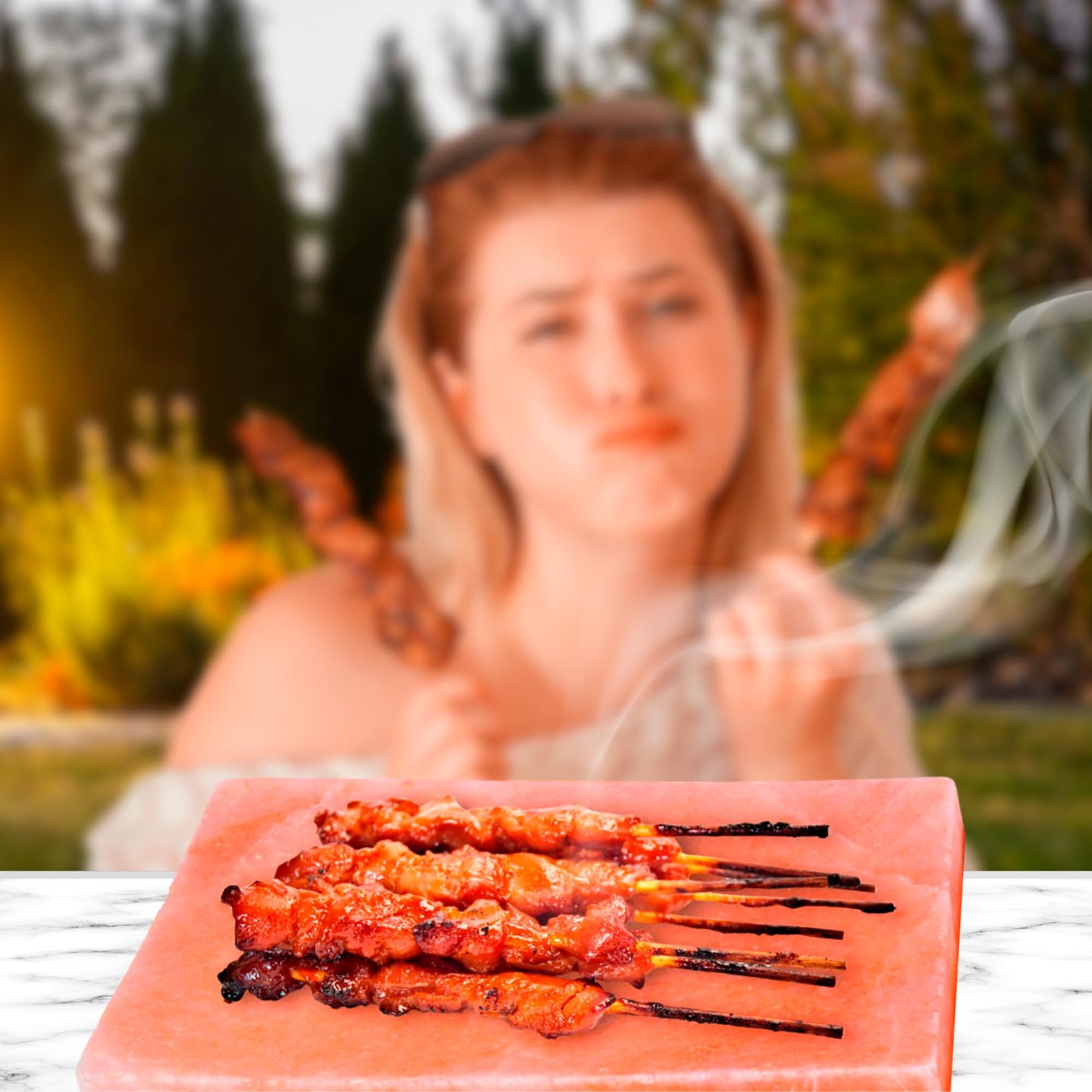 FOCUS NUTRITION Pink Himalayan Salt Block - Salt Stone For Grilling, Cooking, Serving | 100% Pure Salt Slab | Unique Gifts for Cooks | Food Grade