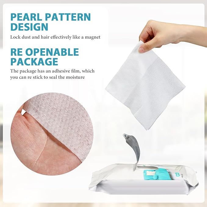 Wet Mop Pads Refills for Floor Cleaning Sweeper Wet Refills Disposable Moist