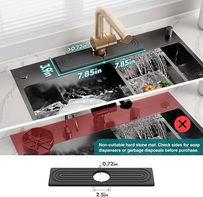 Kitchen Sink Faucet Mat