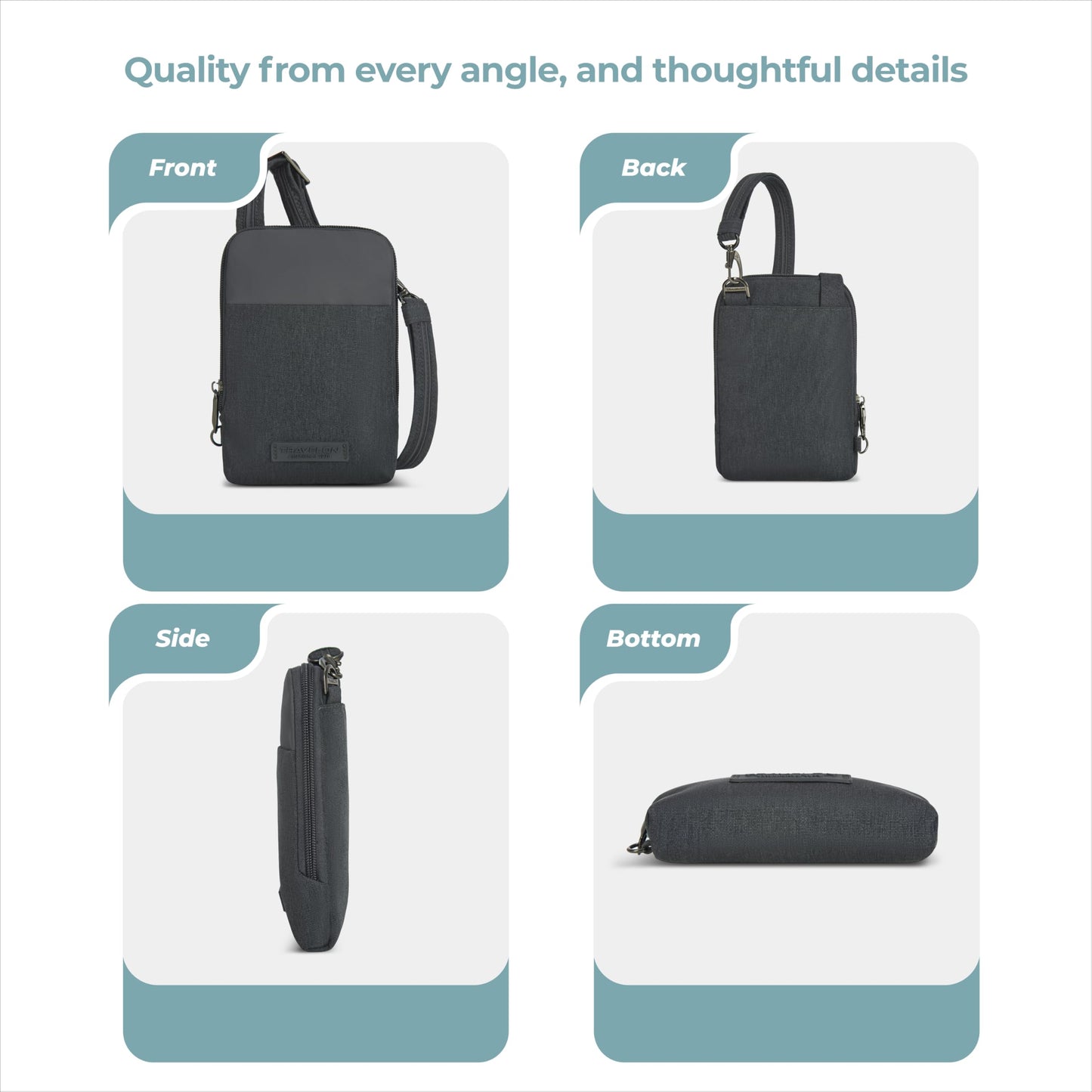 Travelon Anti-Theft Metro Stadium Mini Crossbody