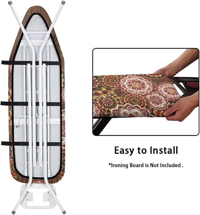 Boho Mandala Flower Print Ironing Protector