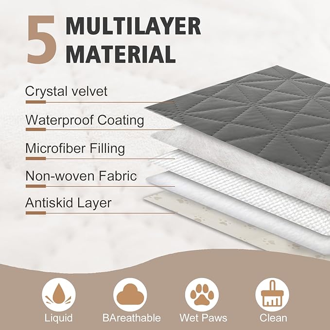 Ameritex Sofa Cover Waterproof for Seats Couch Cover for Dogs Pet Couch Cover