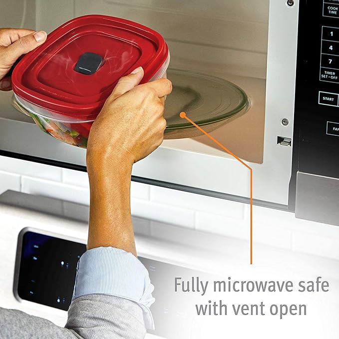 Rubbermaid 2030328 Easy Find Vented Lid Food Storage Container