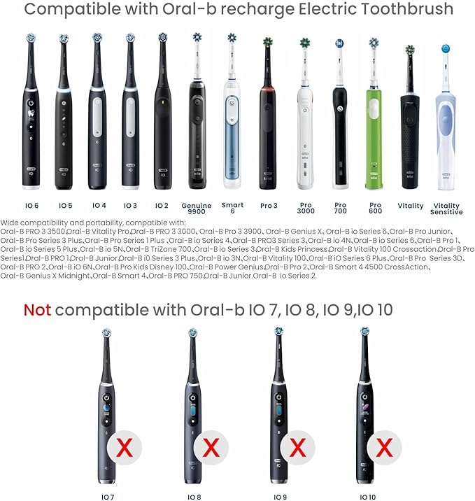 Black Oral-B Compatible Electric Toothbrush Holder