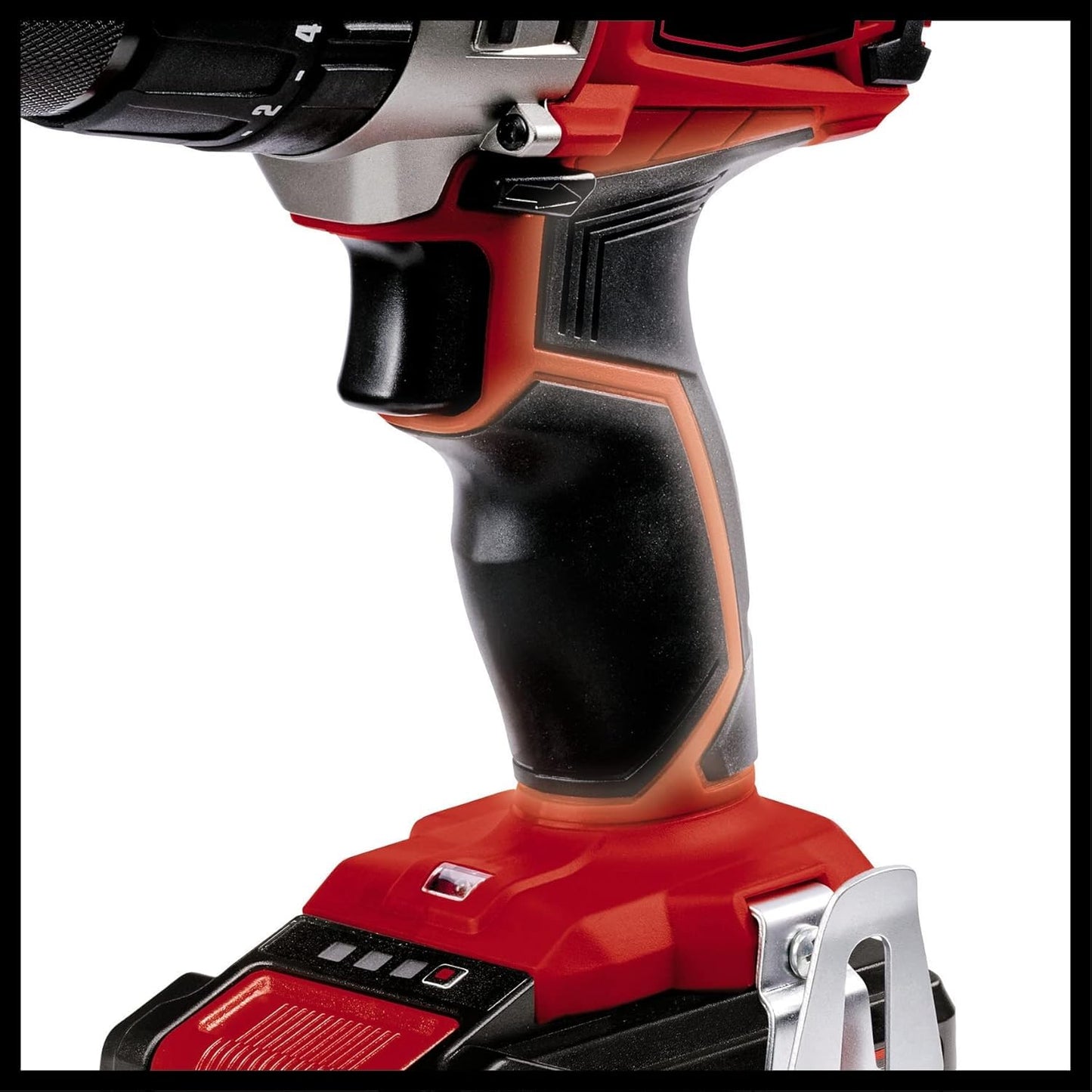 Einhell Power X-Change 44Nm Cordless Drill Driver With Battery And Charger - 18V, 3-in-1 Combi Drill, Hammer Drill And Screwdriver - With 22 Piece Drill Bit Set And Storage Case, Red/Black