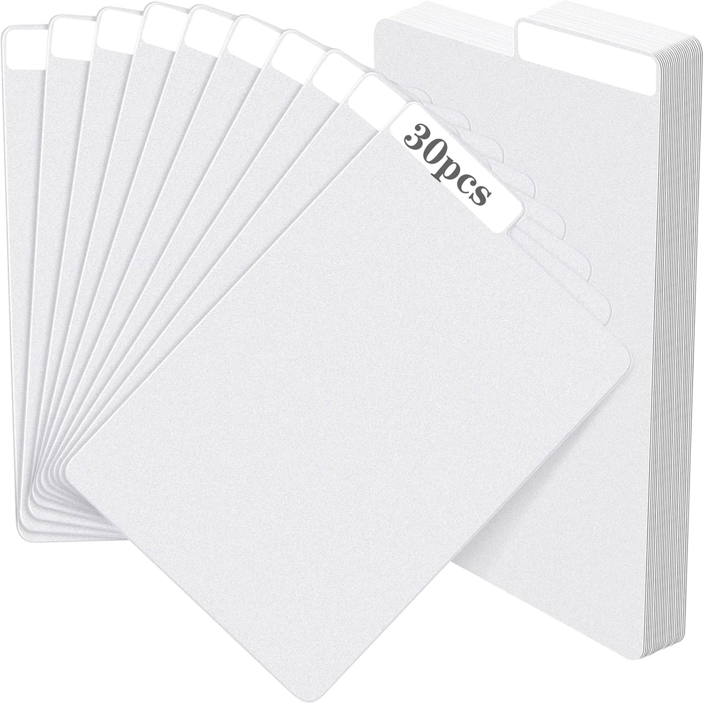30 Pieces Comic Book Dividers with Tabs,Patient Divider Cards,Card Dividers Comic Book Boards for Storage Boxes 11.22 X 7.24 Inche