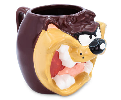 Silver Buffalo Looney Tunes Taz Face Ceramic 3D Sculpted Mug, 24-Ounces