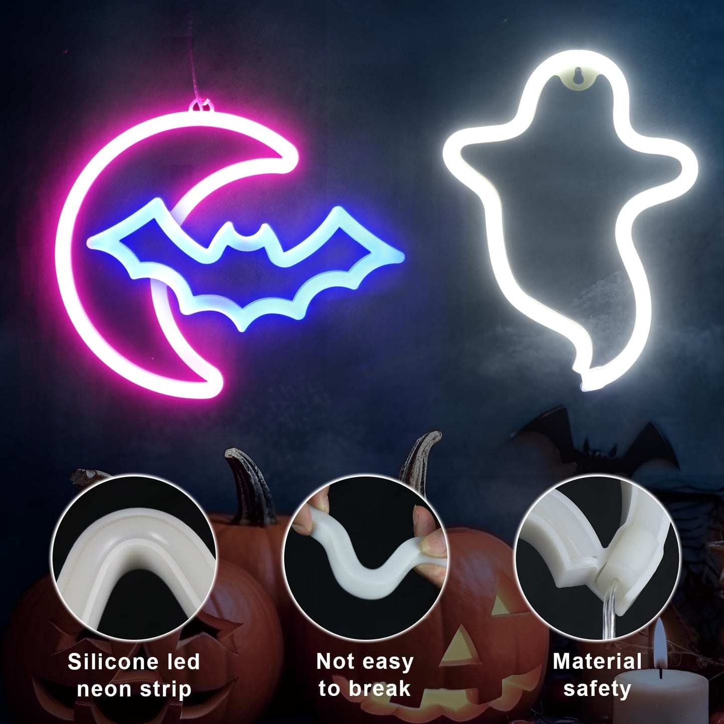 BRIGHTDECK 3 Pcs Butterfly Neon Signs, Neon Light for Bedroom, USB or 3-AA Battery Powered LED Wall Décor for Valentines Day Birthday Gift, Wedding, Party, Home Decor (Pink, Purple, Warm white)