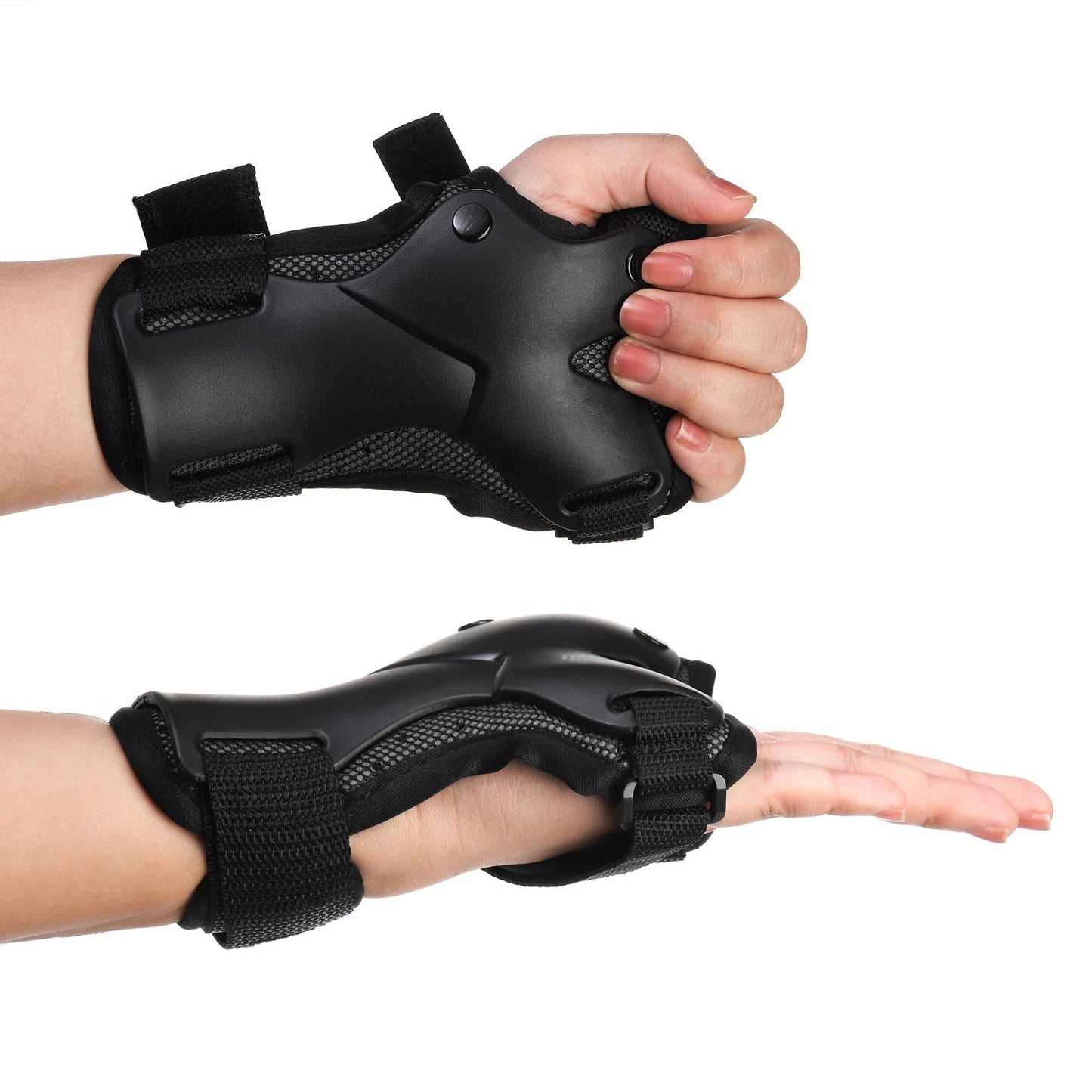 Hiceeden Wrist Guard for Roller Skating and Skateboarding, Wrist Protector (1 Pair) with Storage Bag, Wrist Brace Pads for Adult/Youth, M