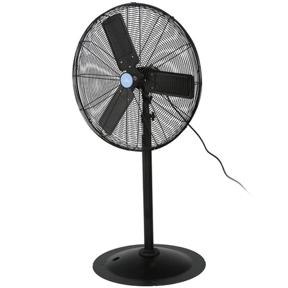 iLiving ILG8P30-72 Commercial Pedestal Floor Fan, 30-Inch, Industrial Heavy Duty Floor Standing Fan with 7261 CFM, Perfect for Home, Shop, Bedroom, Gym, Garage, Black