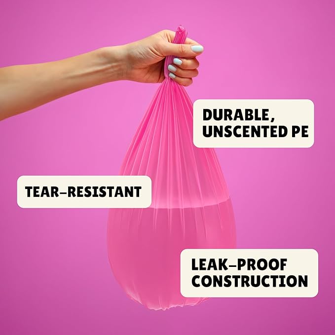 FORID Small Trash Bags 1.2 Gallon Colored