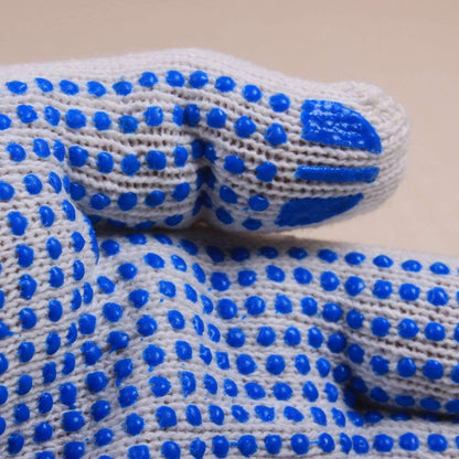 Fayear 12 Pairs White Cotton Protective Work Gloves for Factory Garden Working