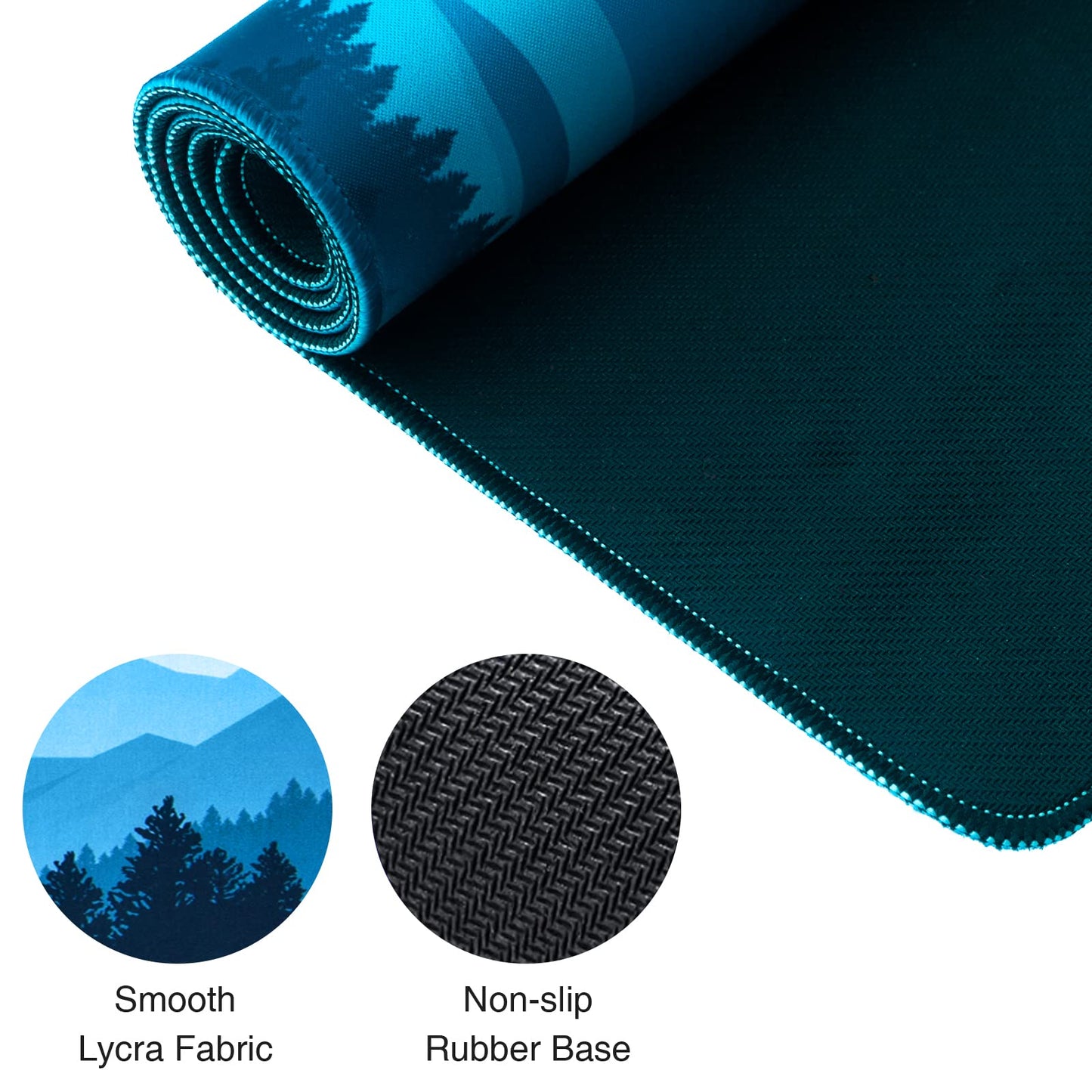 EFISH Mouse Pad (800 * 300 * 3 MM) Extended Large Mouse Mat Desk Pad, Stitched Edges Mousepad,Non-Slip Rubber Base,XL Gaming Mouse Pad for Office & Home