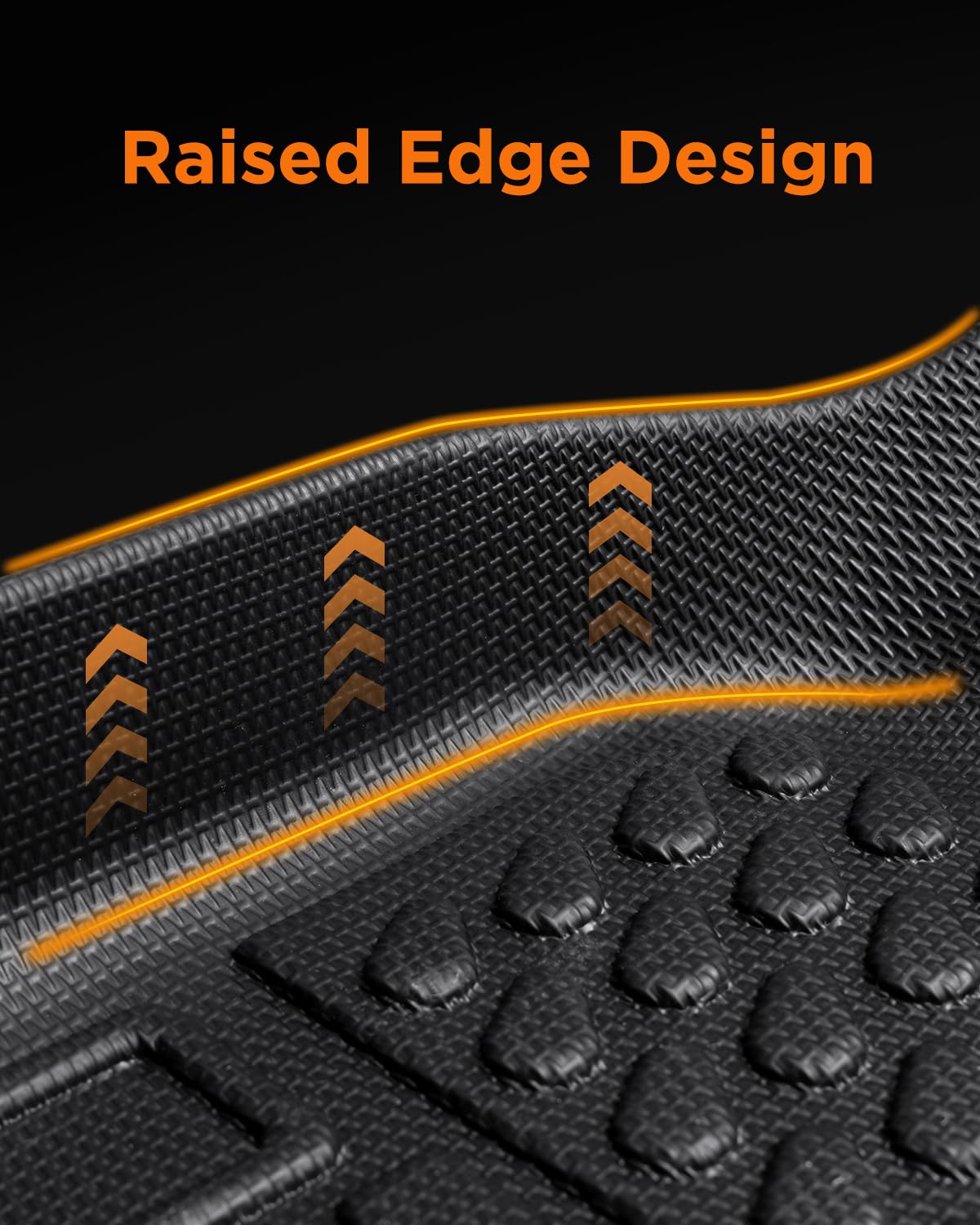 All Weather Car Floor Mats for Mazda CX5: 2013 2014 2015 2016 (1st Gen), Automotive Cargo Liner Full Set Accessory, Cutsom Fit for Mazda CX-5 SUV Tray Carpet Black Rubber Accessories Trunk Mat