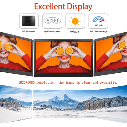 Benmiuko 22 inch Monitoring Display Screen Security Camera Monitor LCD Multi Functional Interface HDMI, BNC, VGA, AV, USB Input CCTV Computer Monitors Built in Speaker 1920x1080 Full HD