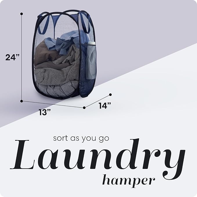 Handy Laundry Collapsible Mesh Pop Up Hamper