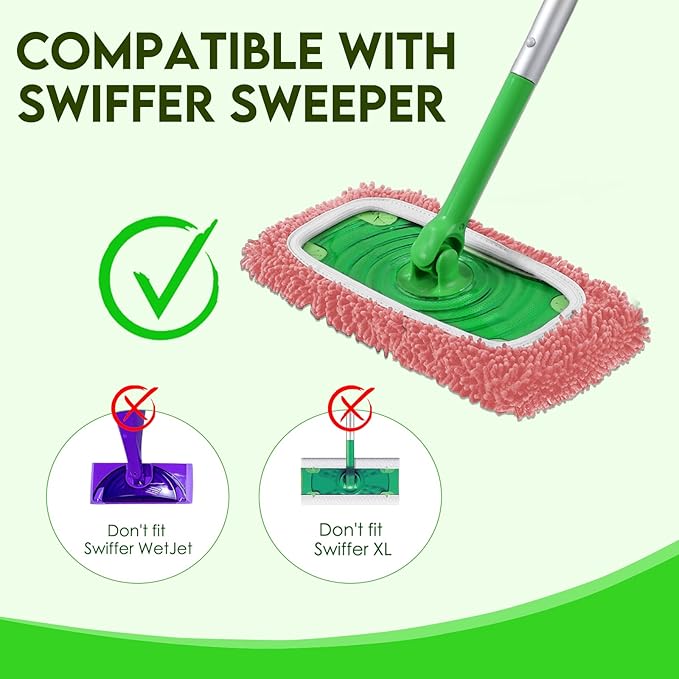 Reusable Microfiber Mop Pads