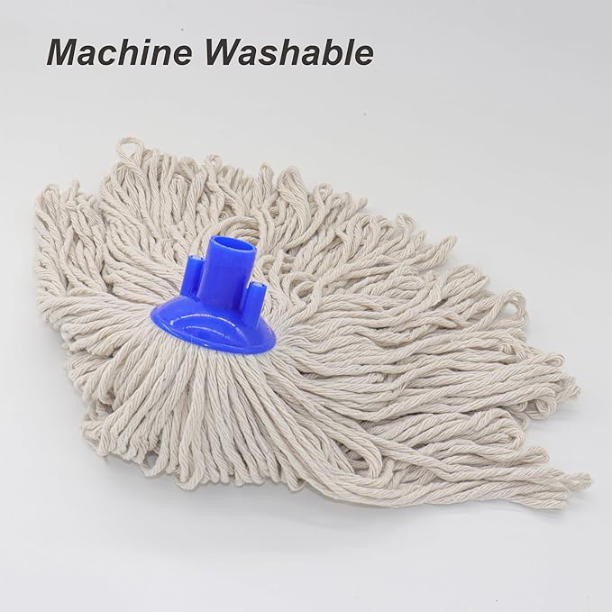 Cotton String Screw on Mop Replacement Head Compatible