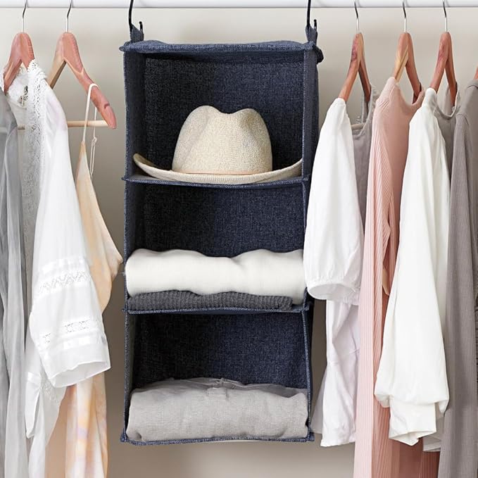 Household Essentials Hanging Cotton Blend Closet Organizer