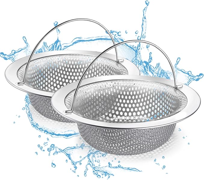 Sink Drain Strainer, Suitable for Most Sink Drains, Anti Clogging