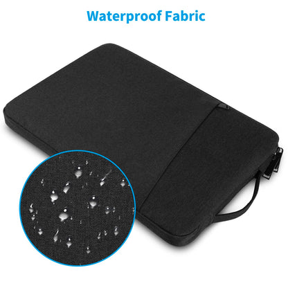 Chelory Laptop Sleeve Bag Compatible for 16 17 Inch HP/Lenovo/Asus/Acer/Dell Notebook Ultrabook Chromebook, Shockproof Computer Protective Cover Carrying Case with Handle, Black