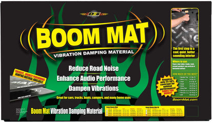 Design Engineering Boom Mat XL Deadening Material | 4mm 12.5" x 24" (15 Sheets) | Black | 050224