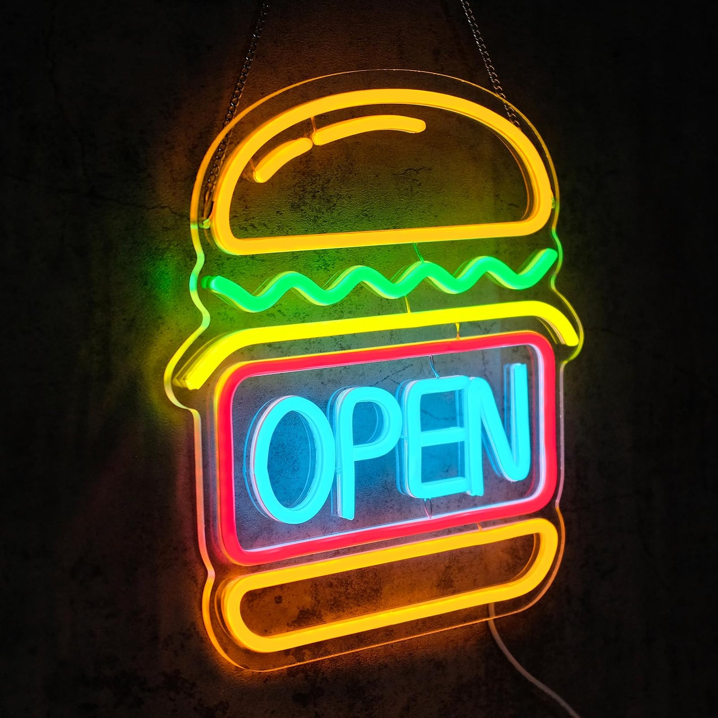 Alien Neon Sign for Wall Decor Dimmable Aliens Cat Led Lights Signs for Bedroom Green Neon Light for Game Room Man Cave Bedroom Party Decoration Gift for Kids Boys