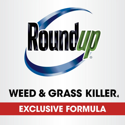 Roundup Weed & Grass Killer₄ Refill, Use in and Around Flower Beds, Trees, Driveways, Walkways & More, 1.25 gal.