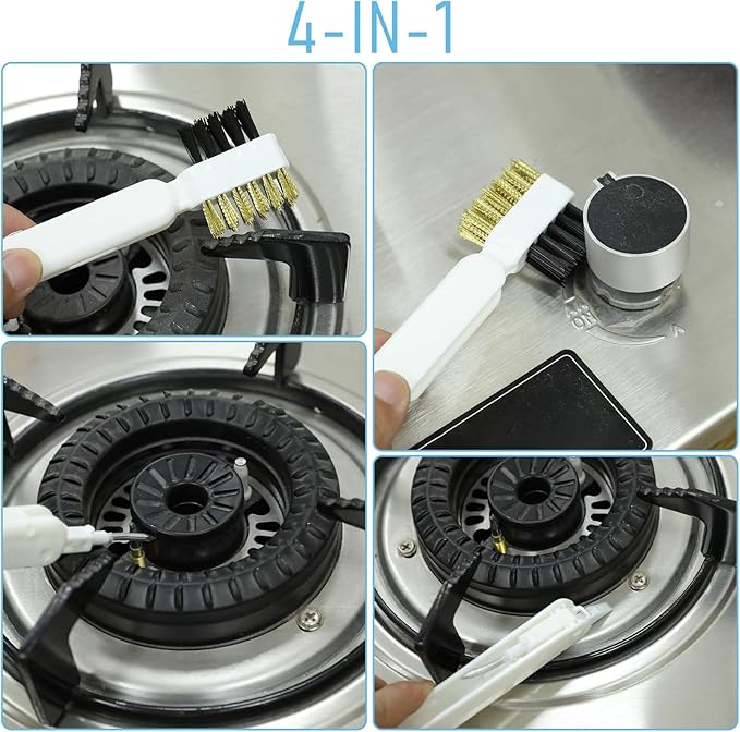 Kitchen Cleaning Scrub Brush Deep Gas Stove Brass Wire Brush