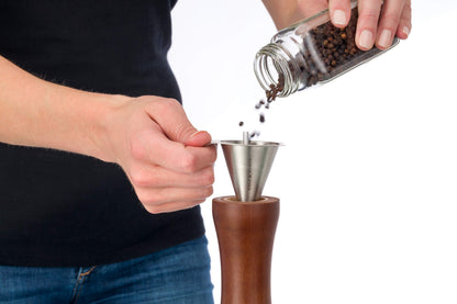 Cole & Mason HB1644P Forest Capstan Pepper Mill, Precision+ Wooden, Stained Beech Wood, 400 mm, Single, Includes 1 x Pepper Grinder