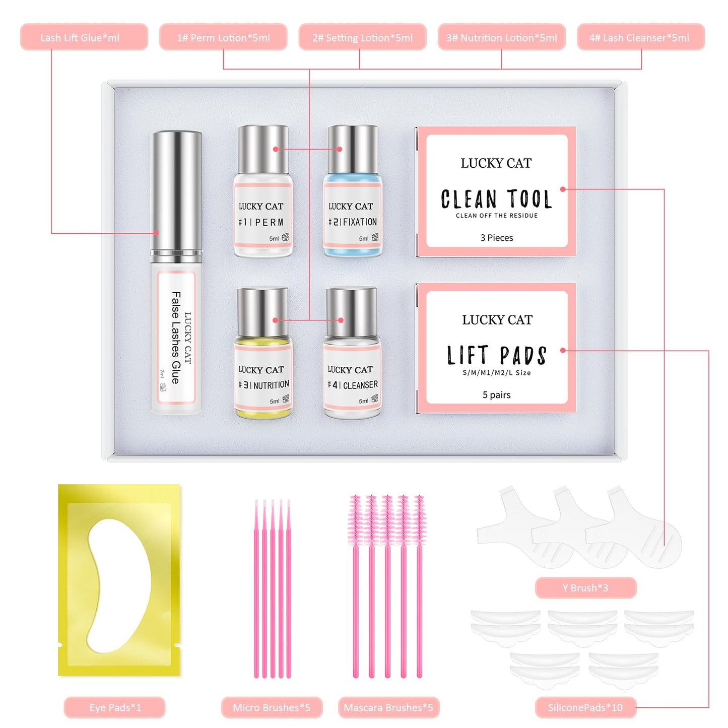 2025 Updated Lash Lift Kit Eyelash Perm Kit,Professional lash perm kit,Lash Extensions,Lash Curling,Semi-Permanent Curling Perming Wave Suitable For Salon at Home