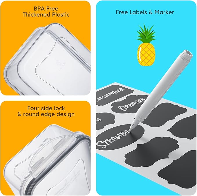 44 PCS Food Storage Container