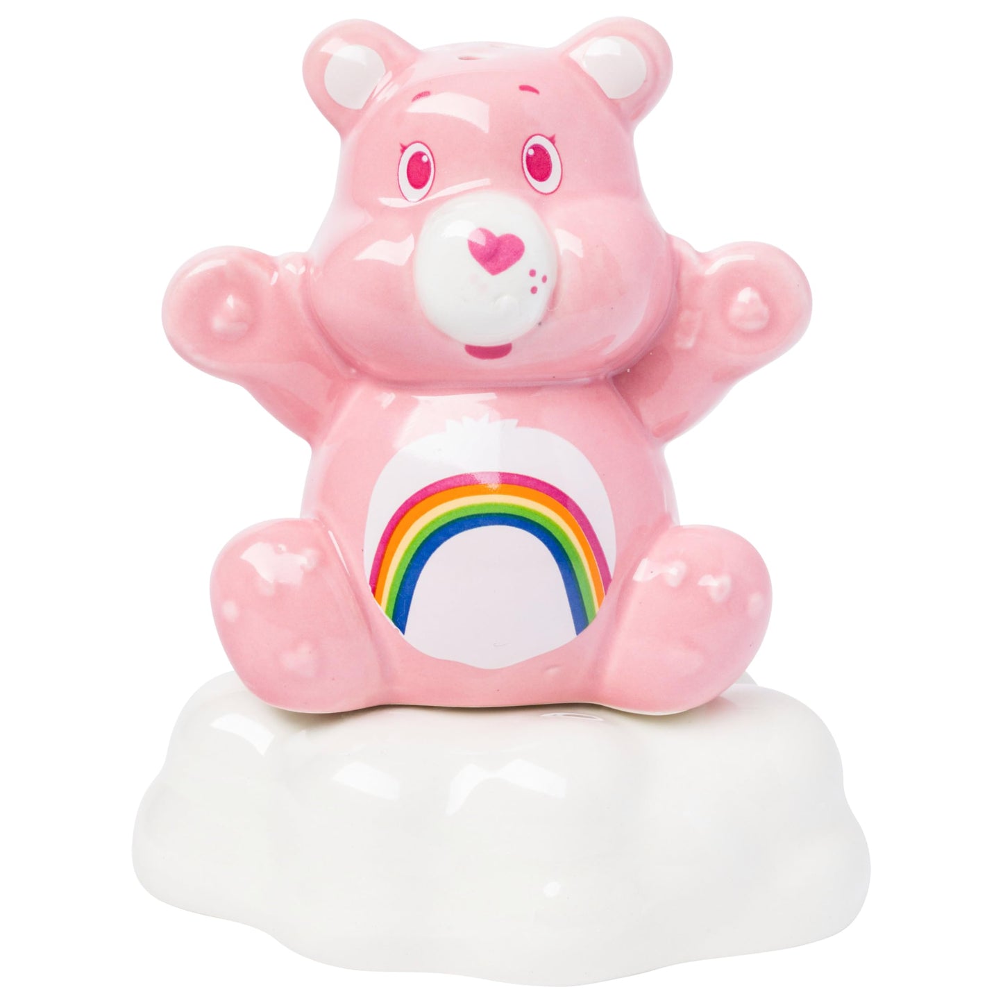 Silver Buffalo Care Bears 3d Ceramic Salt and Pepper Shaker Set Featuring Cheer Bear, 3.6” x 2.7” x 4.25”