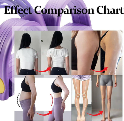 21 Fitness Resistance Bands-6 Tube Pedal Ankle Puller,Multifunction Tension Rope,Natural Latex Fitness Bands for Strength Training, Tummy, Waist, Arm, Leg Slimming, Home Gym Exercise Equipment