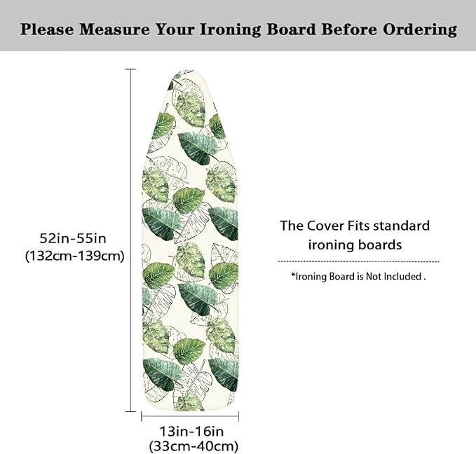 Green Leaves Ironing Board Cover