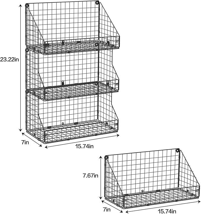 X-cosrack 3 Tier Large Stackable Snack Organizer