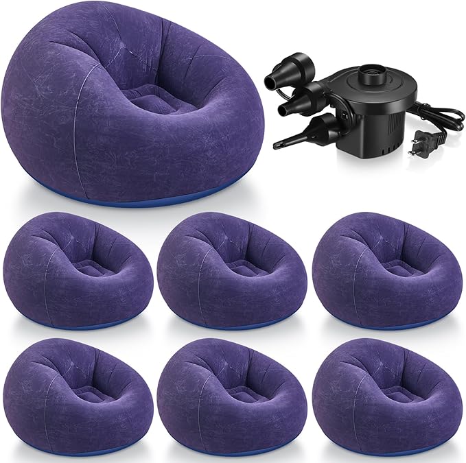 Realspring 6 9 12 Pcs Inflatable Bean Bag Chairs
