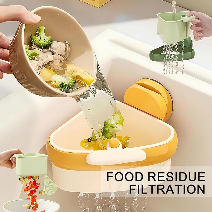 LLQ 2PACK Sink Strainer Basket, 2025 New Upgraded Suction Cup Press Sink