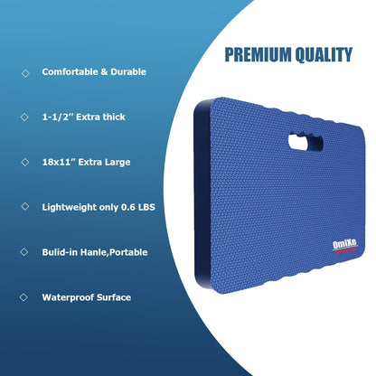 Omixe Comfy Extra Large Thick Waterproof Gardening Kneeling Pad Foam Kneeler Mat Garden Knee Pad Cushion for Gardening Planting Yard Work Prayer Yoga Mechanic Workout Baby Bath