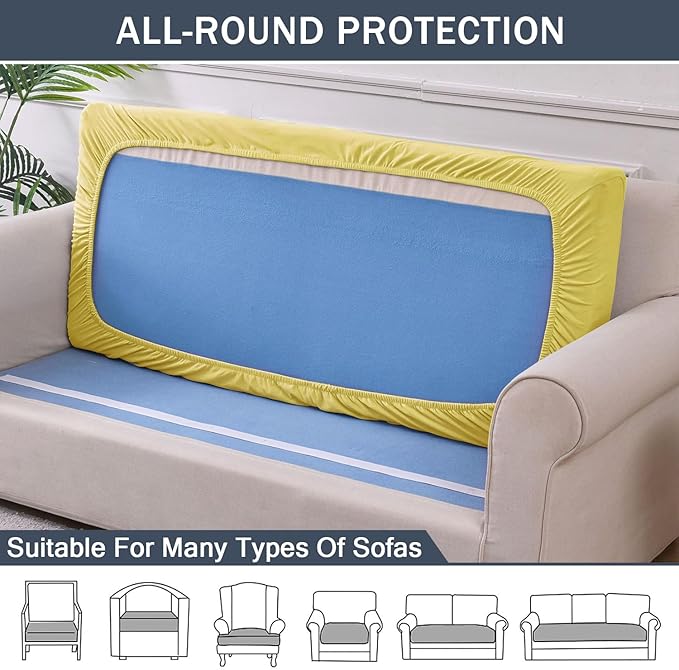 CONRUSER Stretch Cushion Cover, Soft Velvet Plush Cushion Slipcovers Loveseat