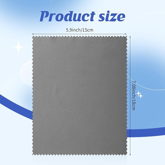 Leelosp 300 Pcs Glasses Cleaning Cloth Microfiber Glasses Wipes Assorted Colors