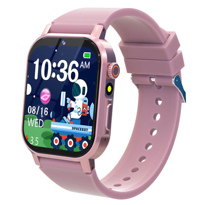 Kids Smart Watches Girls Gift Age 3-12, Kids Watch with 32 Games HD Touchscreen Camera Video Music Audiobook Pedometer Flashlight 12/24 hr Educational Toys Birthday Gift for Girls Ages 5 6 7 8 9 10