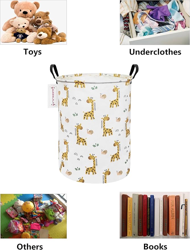 QUEENLALA Large Storage Basket, Laundry Hamper/Bathroom/Home Decor/Collapsible