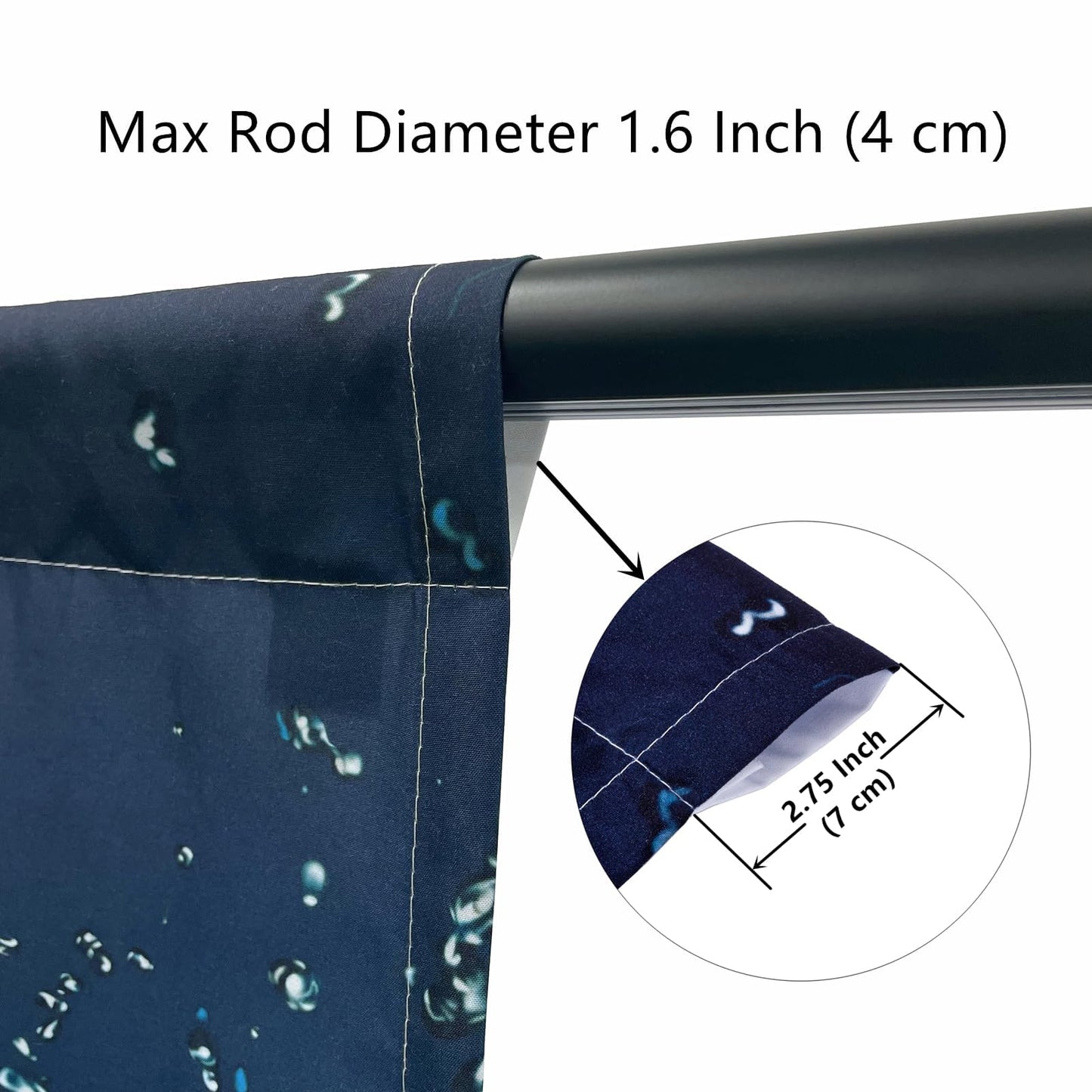 YUANZU Kids Football Curtains W42 x L63 Inch Rod Pocket Sports Water Fire Rugby Flame Thunder Lightning Print Pattern Privacy Fabric Window Drapes for Boys Bedroom Nursery Baby Playroom 2 Panels