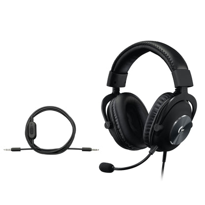 Logitech G Pro X SE Wired Gaming Headset: Blue VO!CE Detachable Boom Mic, DTS 7.1, 50 mm Drivers, USB/3.5mm Aux, USB DAC Included, for PC, Xbox, PS5, PS4 - Black