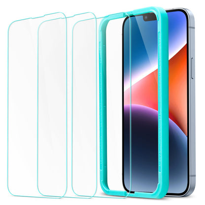 ESR 3 Pack for iPhone 15 Pro Max Screen Protector, [9H Hardness] [Military Grade Shatterproof] Full Coverage Tempered Glass Film with Easy Installation Tool, HD Clear, Scratch Resistant