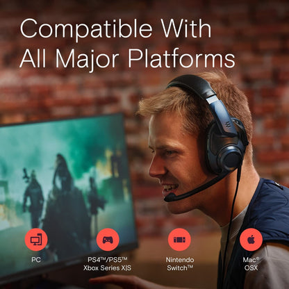 EPOS H6Pro Open Acoustic Gaming with Mic – Immersive Sound, Lightweight Comfort, and Durable Design – Works with Xbox, PS4/PS5 & PC/Windows – Green