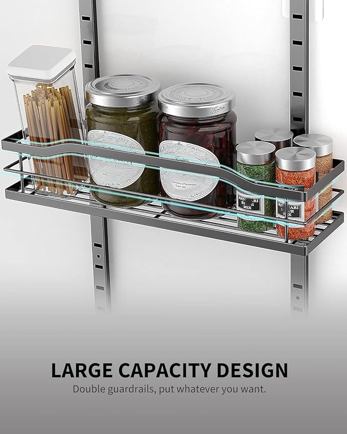 Moforoco 12.2" Narrow 9-Tier Over The Door Pantry Organizer, Pantry